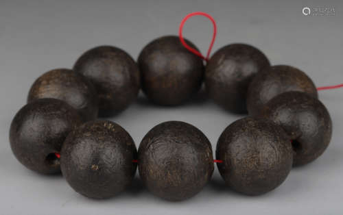 CHENXIANG WOOD BEADS STRING BRACELET