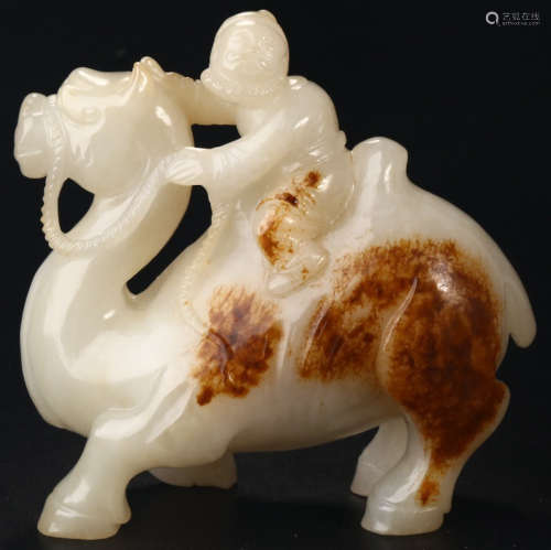 HETIAN JADE CAMEL PENDANT