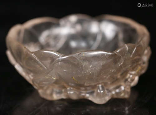 CRYSTAL BRUSH WASHER SHAPED WITH FLOWER