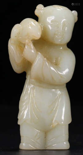 HETIAN JADE FIGURE PENDANT