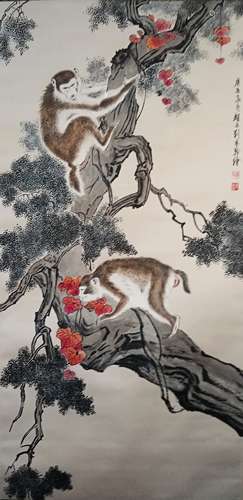 刘奎龄 猴