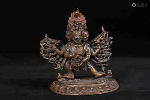 A CHINESE BRONZE BUDDHA STATUE IN THE 17TH CENTURY