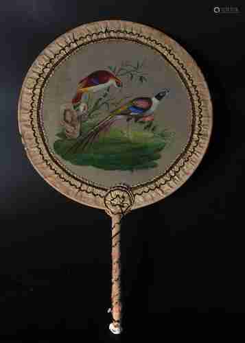 A CHINESE CIRCULAR FAN, QING DYNASTY