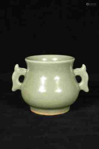 A CHINESE LONGQUAN KILN CENSER, SONG DYNASTY