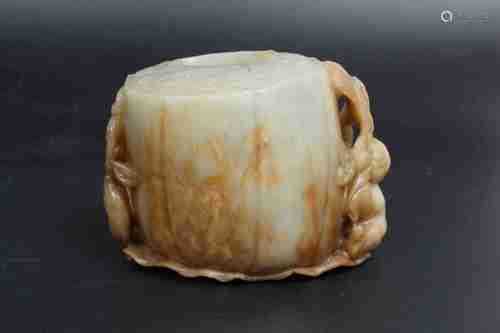 A CHINESE HETIAN JADE WATER POT, QING DYNASTY