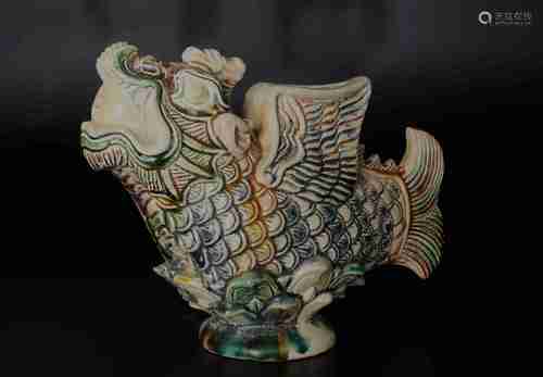 A CHINESE SANCAI ORNAMENT, FIVE DYNASTIES