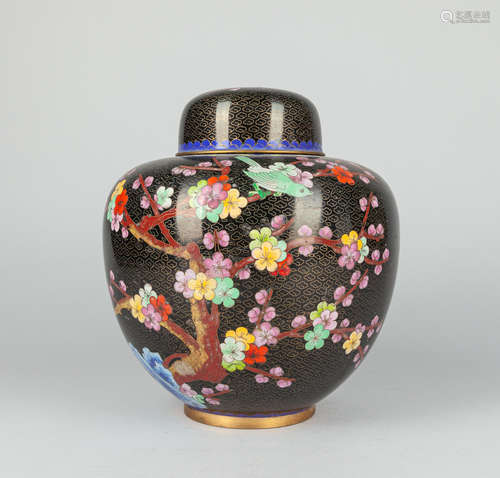 Chinese Export Cloisonne Jar