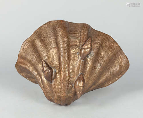 Art Deco Bronze Shell Type Bowl