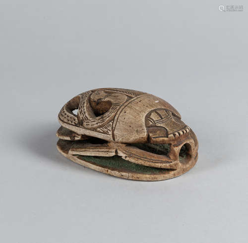 Egypt Carved Scarab Beetle Figure