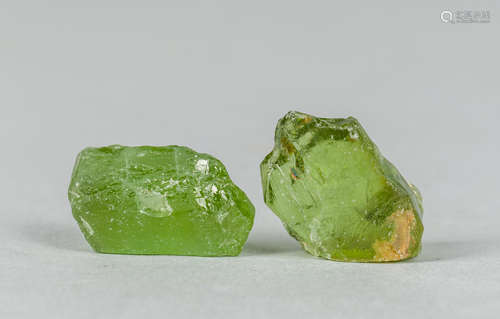 Set of Fine Clear Peridot Gem Stones