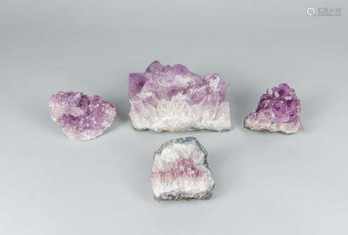 Group of Amethyst Sculptures