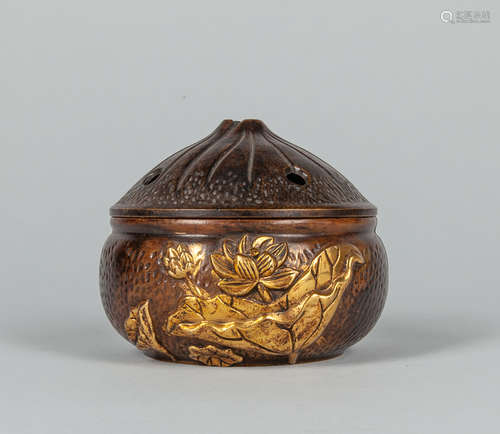 Japanese Taisho Bronze Incense Burner