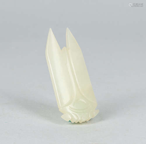 Chinese White Jade Carving of Cicada