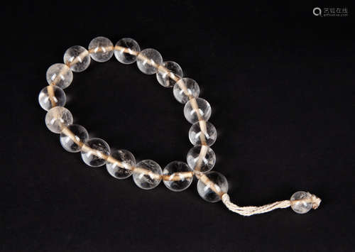 Large Rock Crystal Prayer Beads