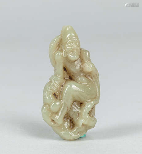 Tall Chinese Jade Carving of Figure