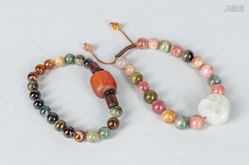 Set of Designed Tourmaline Prayer Beads