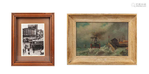 Set Collectible Painting and Lithograph