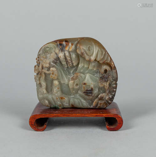 Chinese Pebble Jade Carving