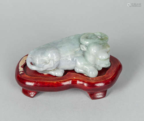 Chinese Old Jade Carving of Brush Stand