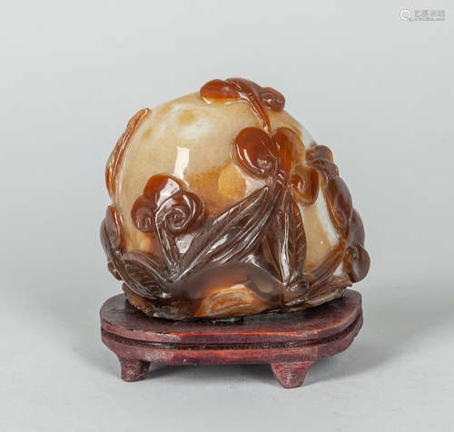 Chinese Old Cameo Agate Sculpture