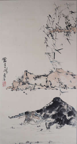 中国书画 牧牛图 A Chinese painting of a boy with a cow