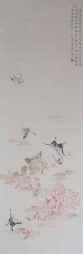 中国书画 花蝶 A Chinese painting with butterflies