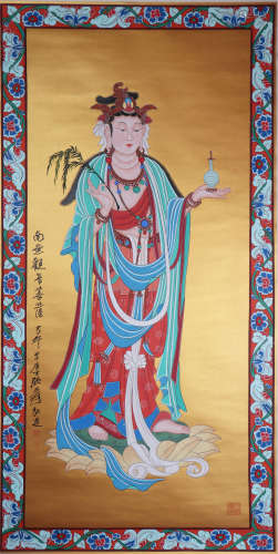 中国书画 佛像 A Chinese buddha painting