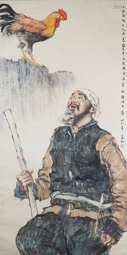 中国书画 人物 A Chinese figure painting