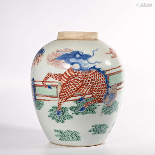 Pastel jar in Qing Dynasty