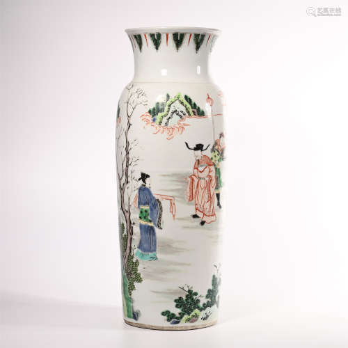 The story bottle of colorful characters in Qing Dynasty