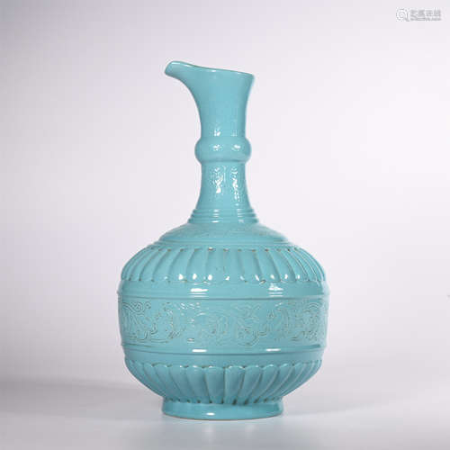 Qing Yongzheng turquoise green glaze