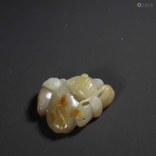 A White Jade Carved Ornament