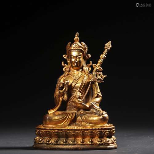 A Gild Bronze Buddha Statue