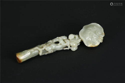 A HETIAN JADE RUYI SCEPTER