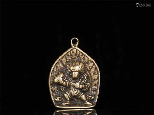 A TIBETAN TSHATSHA BUDDHIST RELIGIOUS ITEM