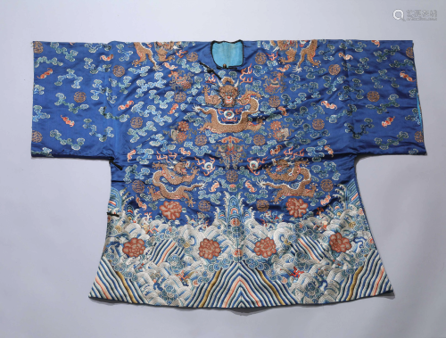 A CHINESE VINTAGE EMPEROR'S SHIRT