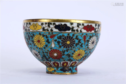 A CLOISONNE BOWL