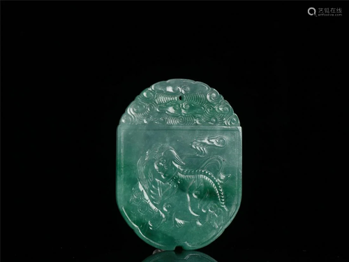 A JADEIET PENDANT