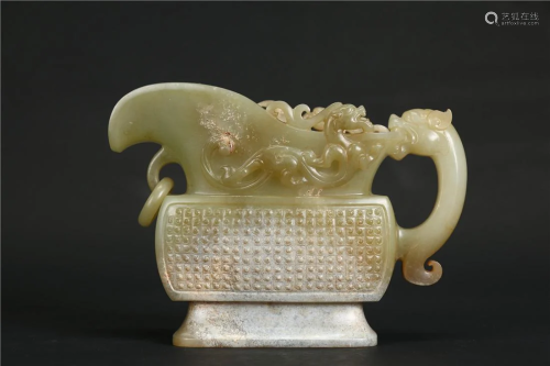 A HETIAN JADE CUP