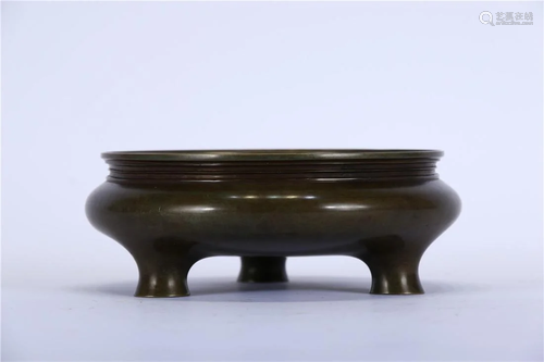 A BRONZE INCENSE BURNER