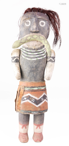 An old Hopi Snake Dancer Kachina doll