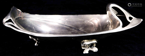 Jugendstil silver plate bowl