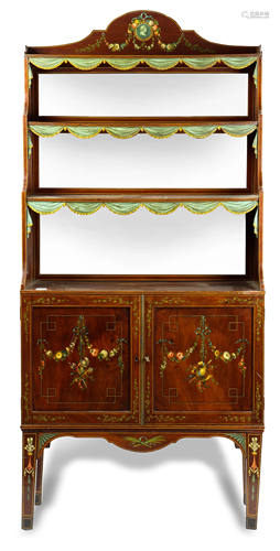 A Sheraton style cupboard in the Adams taste