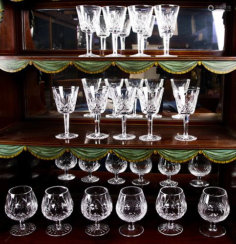 (lot of 15) A group of Waterford crystal stemware