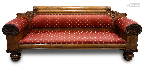 An Empire sofa circa 1840