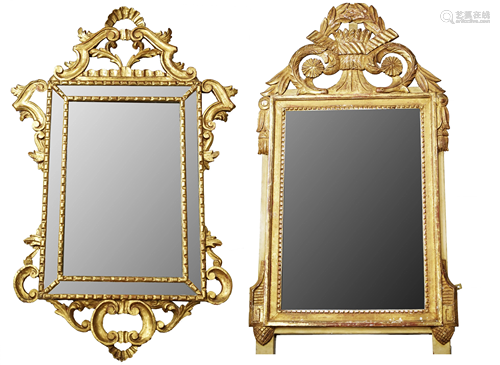 A pair of Neoclassical style mirrors