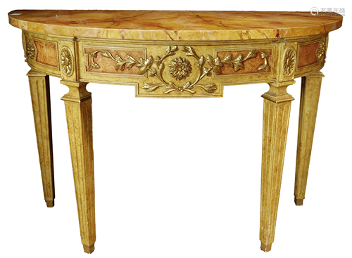 A Louis XV style console table