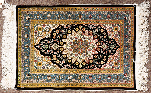 A Chinese silk carpet