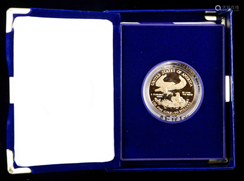 American Eagle 1986 One Oz. $50 Gold proof bullion coin