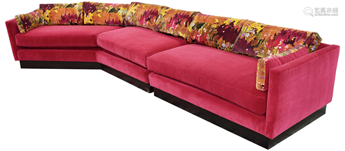 A Mid Century Modern sectional sofa